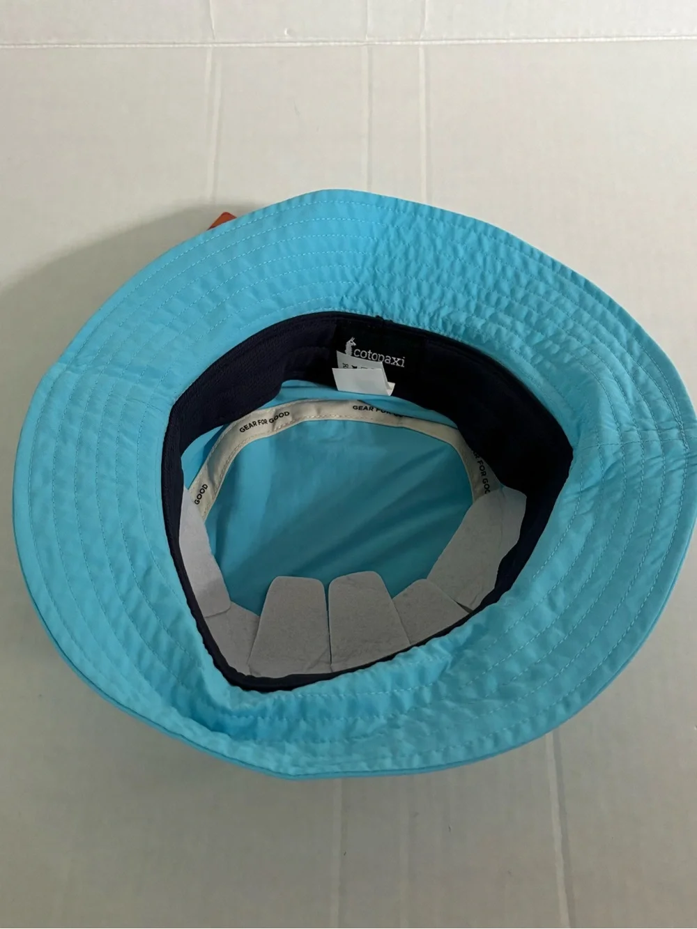 New! Cotopaxi Kids Bucket Hat Nylon Llama Logo Color Blue Sky One Size lightweig